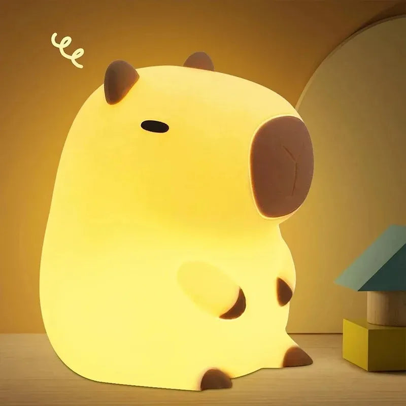 Veilleuse capybara à poser, lumière tamisée