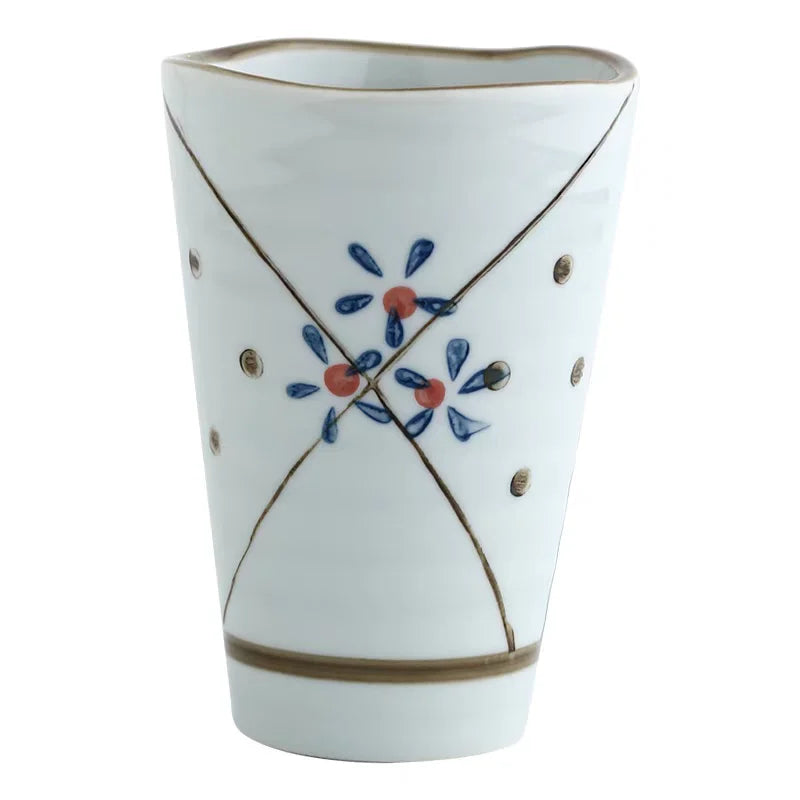 Set de 6 tasses à thé en céramique à motifs floraux
