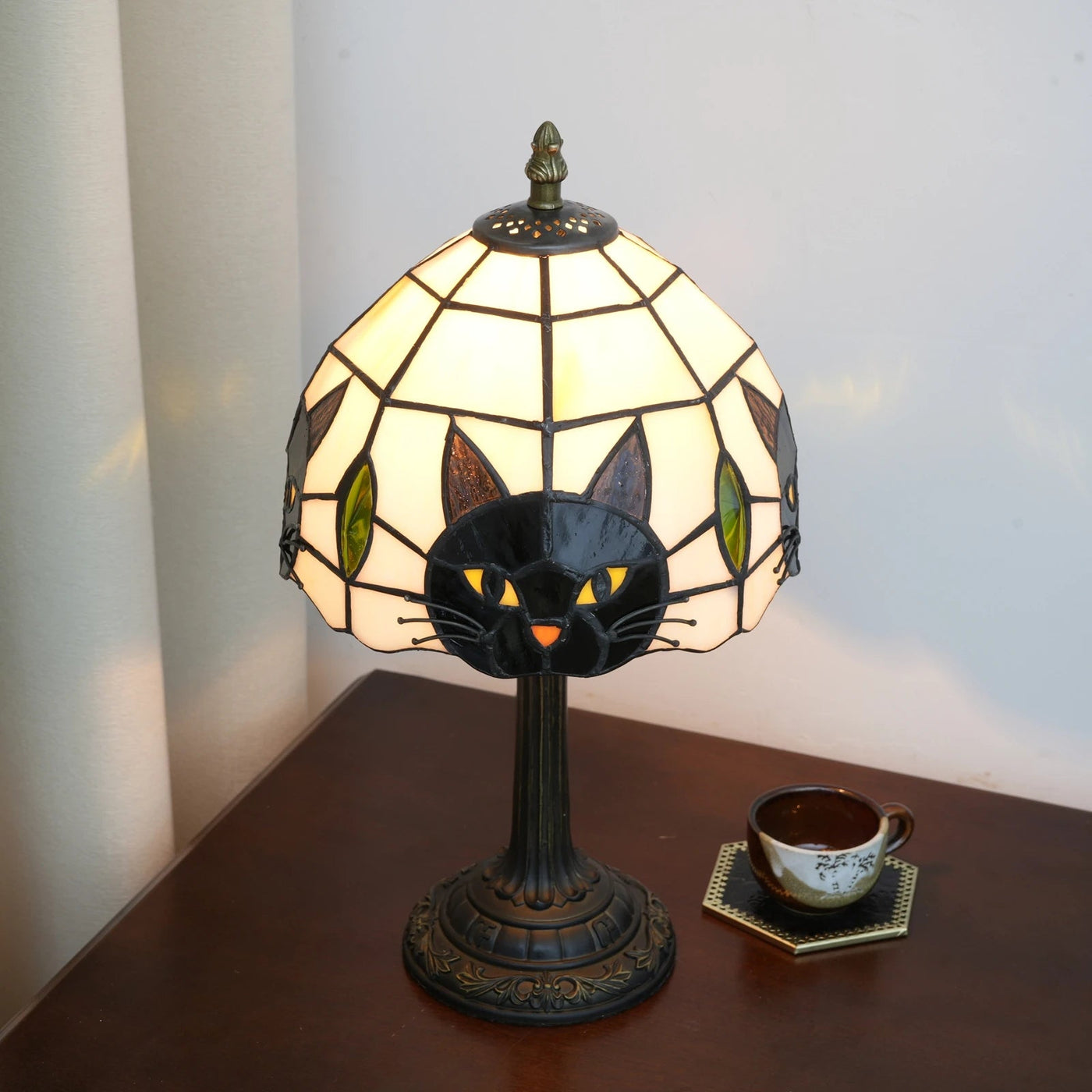 Lampe de chevet veilleuse chat, sur secteur