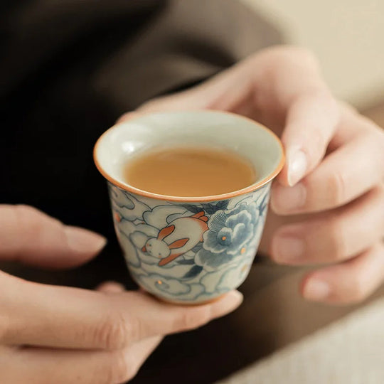 Tasse à thé Ruyao en céramique craquelée, L'Atelier des Lecteurs, vue 4
