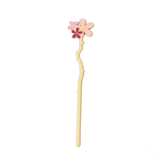 Marque-page en métal, fleur de sakura