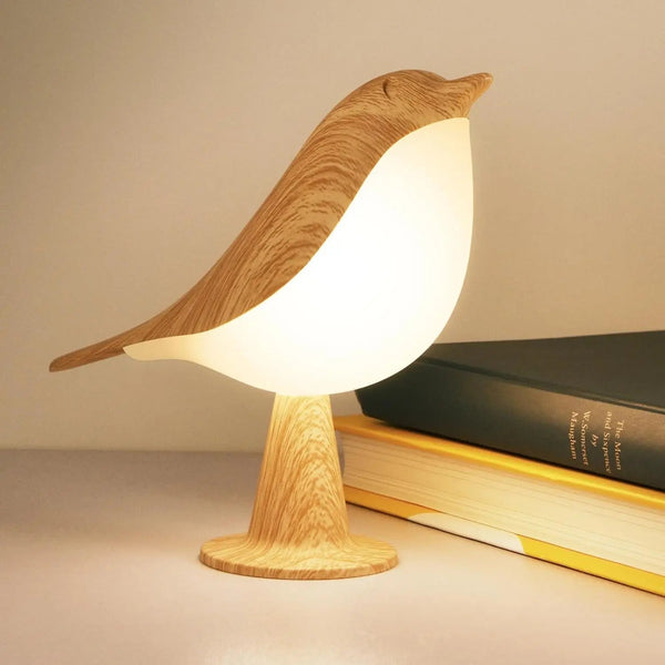 Lampe oiseau rechargeable, format nomade