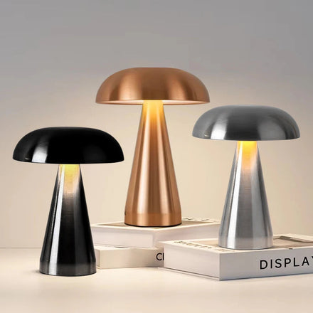 Le Lampion d'Antan, veilleuse champignon rétro tactile