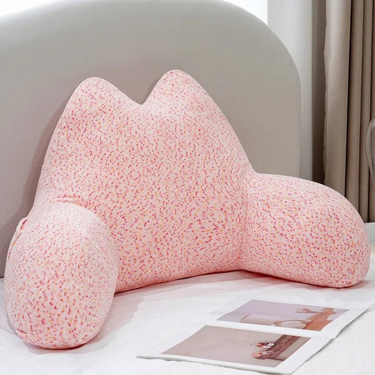 Le Chat Liseur, coussin dossier en coton - L'Atelier Des Lecteurs