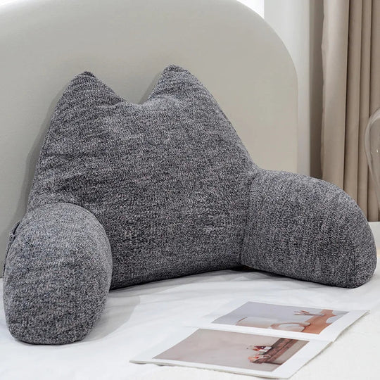 Le Chat Liseur, coussin dossier en coton - L'Atelier Des Lecteurs