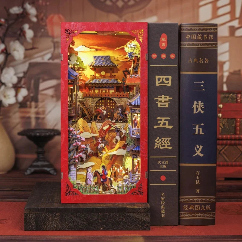 Book Nook La Légende de Mulan, diorama chinois en bois - L'Atelier des Lecteurs