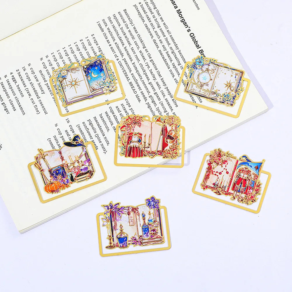 Marque-pages dorés ajourés à motifs d'art, L'Atelier des Lecteurs, vue 5