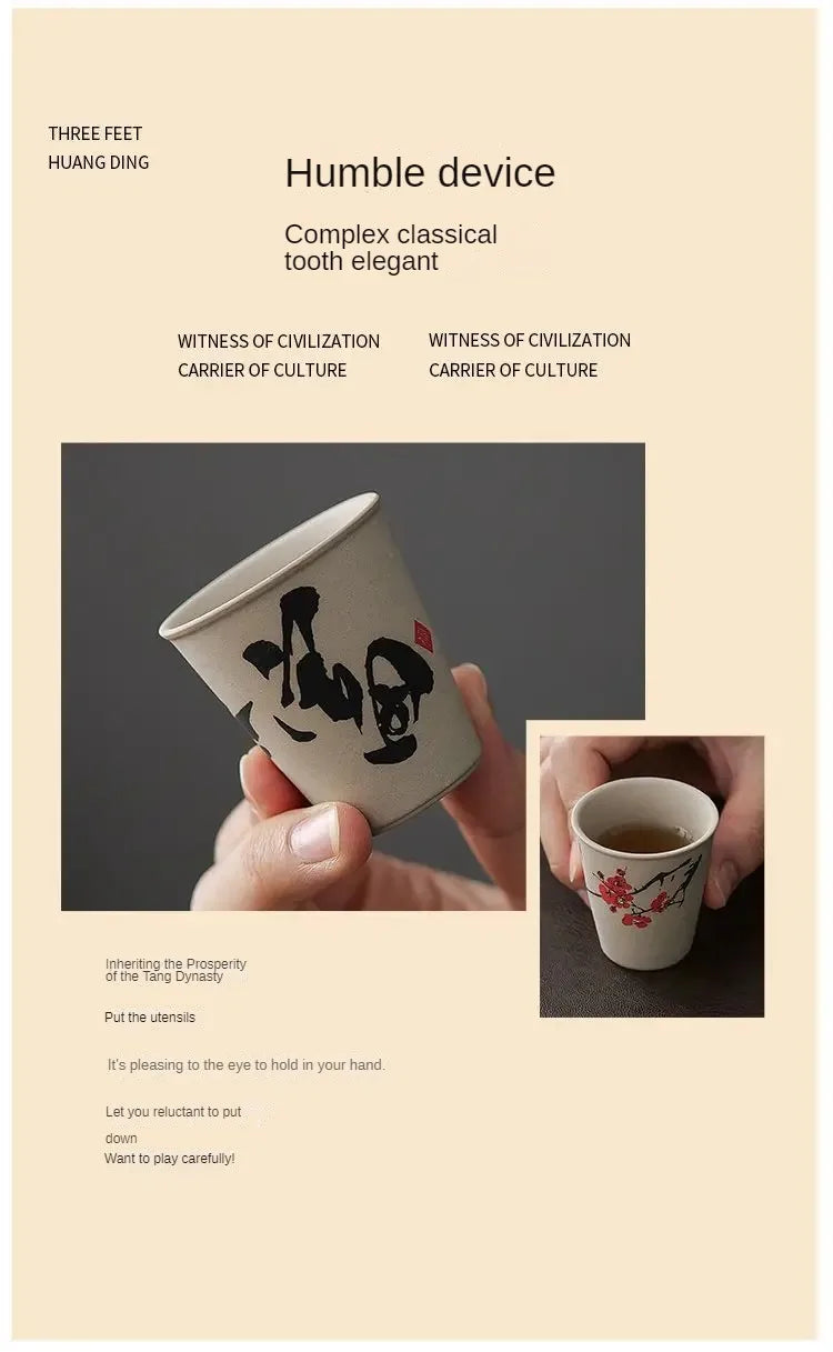 Coffret de 8 tasses à thé en grès, L'Atelier des Lecteurs