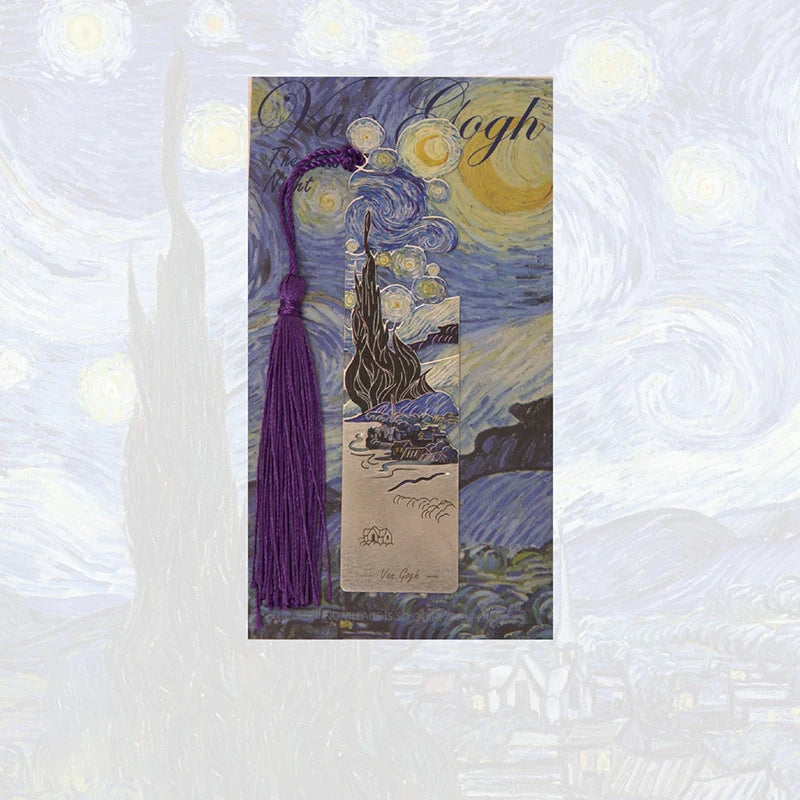Marque-page inspiré de Van Gogh, La Nuit étoilée