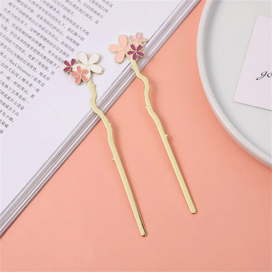 Marque-page en métal, fleur de sakura