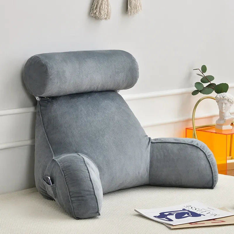 Coussin lombaire de lecture, vue détaillée du tissu