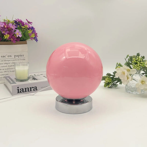 Lampe de chevet en verre soufflé, USB 3 températures