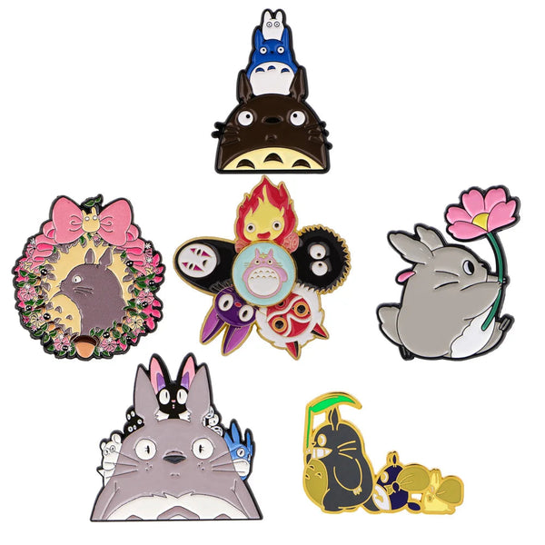 Pin's émaillé d'anime, badge de collection à fermoir papillon