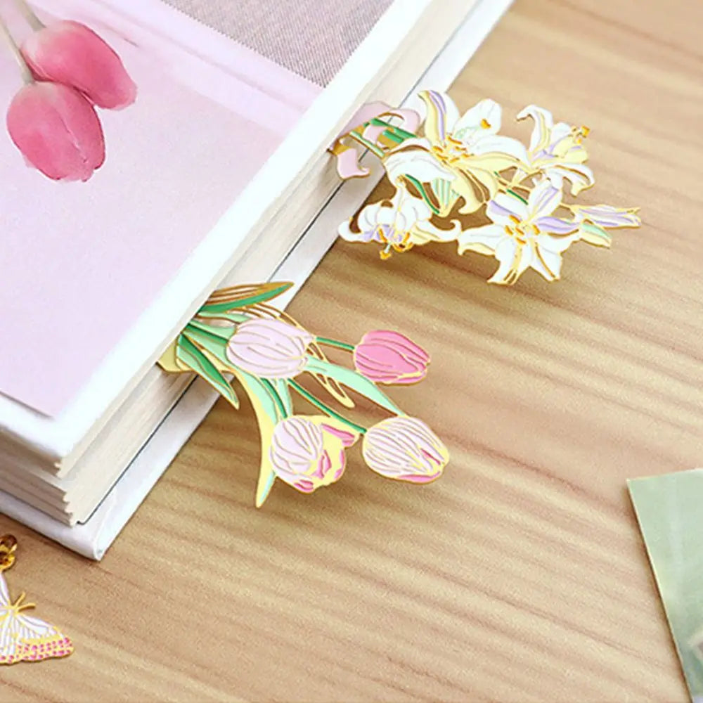 Marque-pages floraux en laiton, L'Atelier des Lecteurs, vue 8