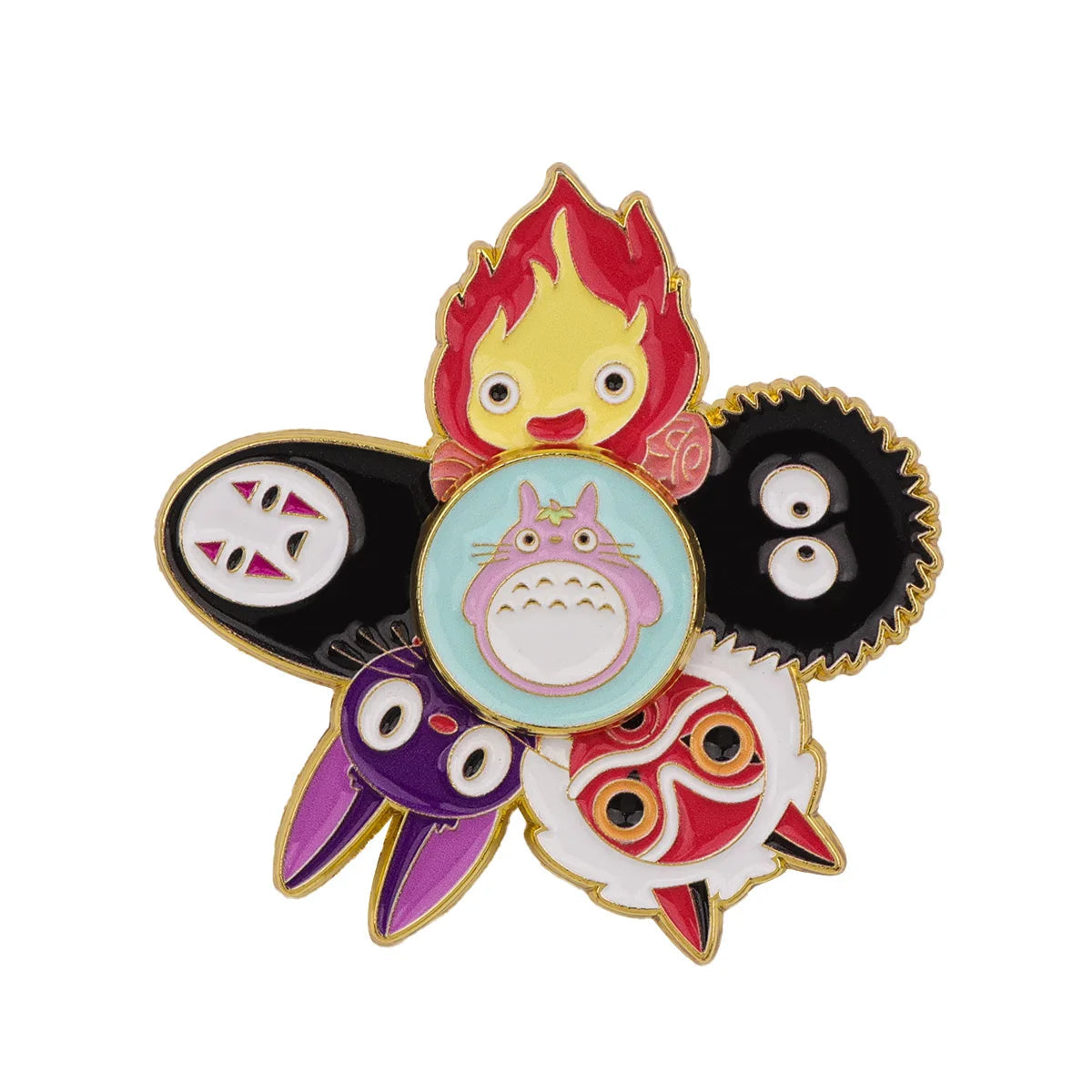 Pin's émaillé d'anime, badge de collection à fermoir papillon