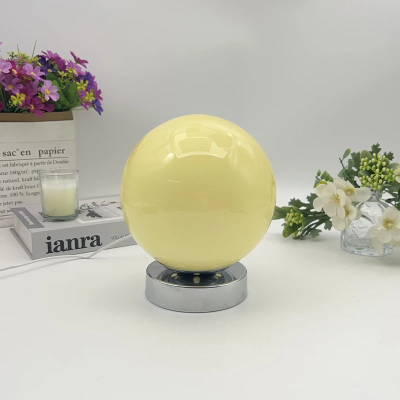 La Braise de Murano, lampe de chevet en verre soufflé