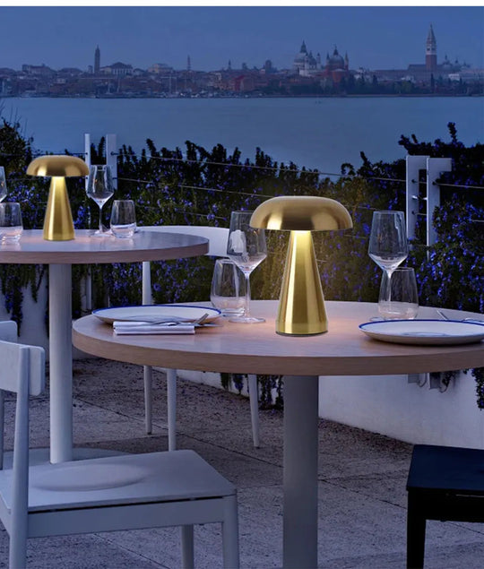 Veilleuse champignon rétro tactile, rechargeable