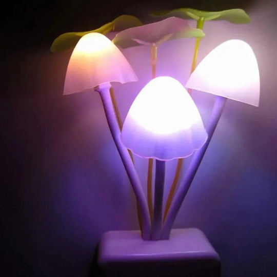 Détail de la veilleuse champignon en silicone et ABS