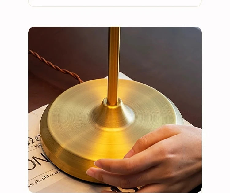 Lampe de chevet en verre coloré, lueur chaude, pour le coin lecture
