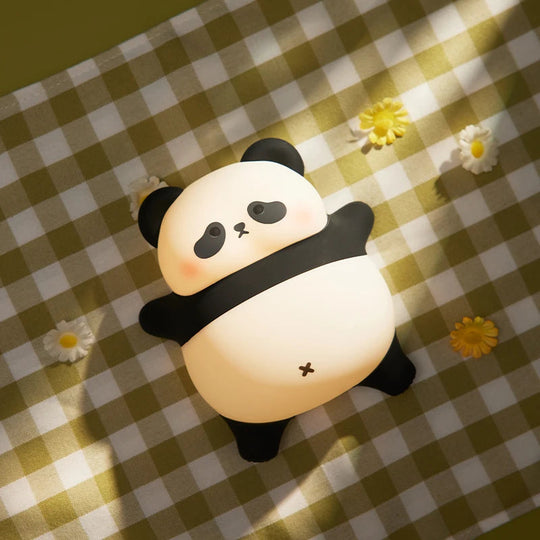 Veilleuse panda silicone tactile, contrôle tactile