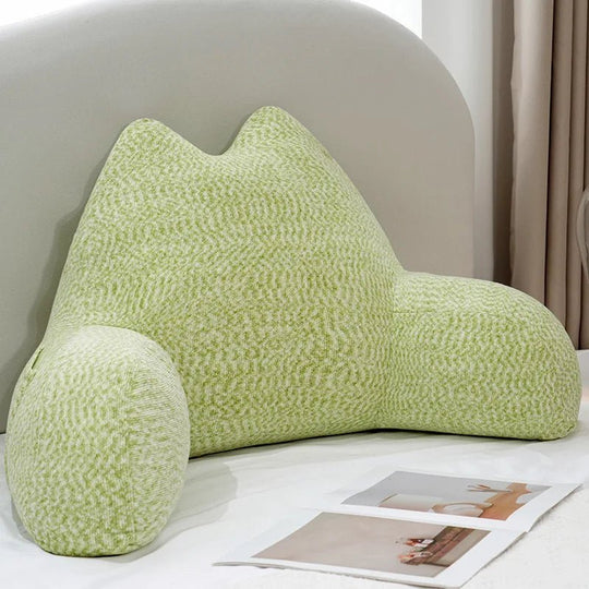 Le Chat Liseur, coussin dossier en coton - L'Atelier Des Lecteurs