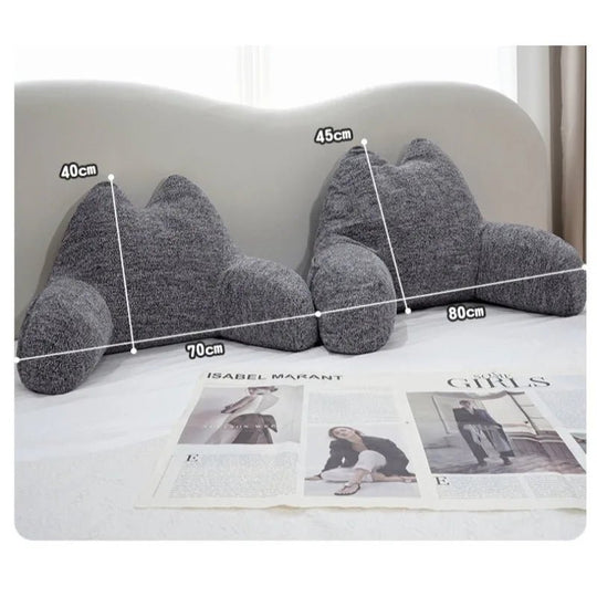 Le Chat Liseur, coussin dossier en coton - L'Atelier Des Lecteurs