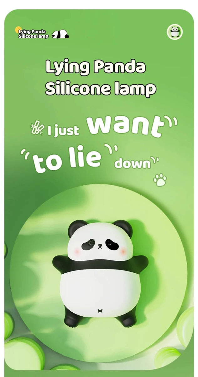 Le Panda Rêveur, veilleuse silicone tactile - L'Atelier Des Lecteurs