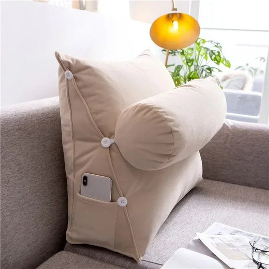 Le Repos Triangle, coussin dossier avec têtière - L'Atelier Des Lecteurs