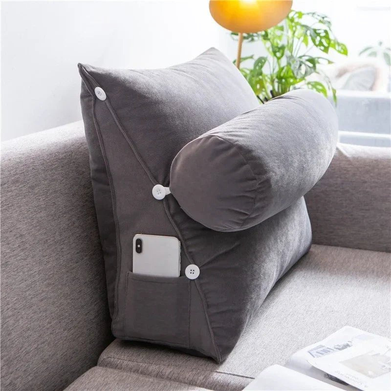 Le Repos Triangle, coussin dossier avec têtière - L'Atelier Des Lecteurs