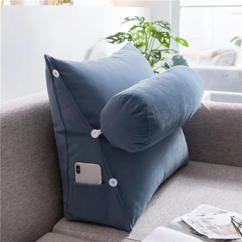 Le Repos Triangle, coussin dossier avec têtière - L'Atelier Des Lecteurs