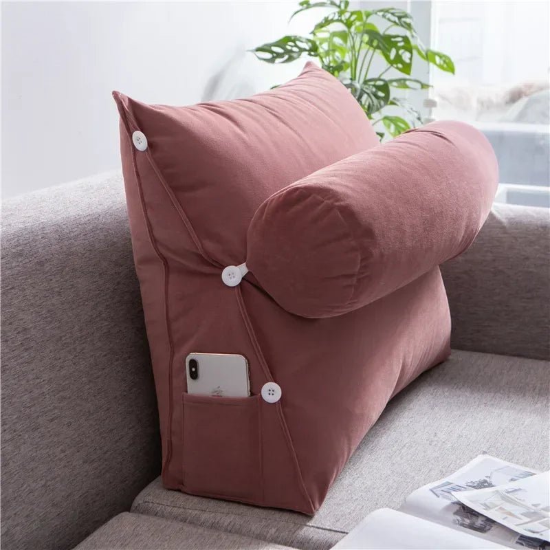 Le Repos Triangle, coussin dossier avec têtière - L'Atelier Des Lecteurs