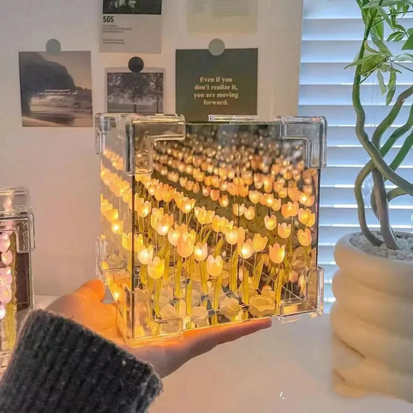 Veilleuse cube tulipe à monter soi-même - L'Atelier Des Lecteurs